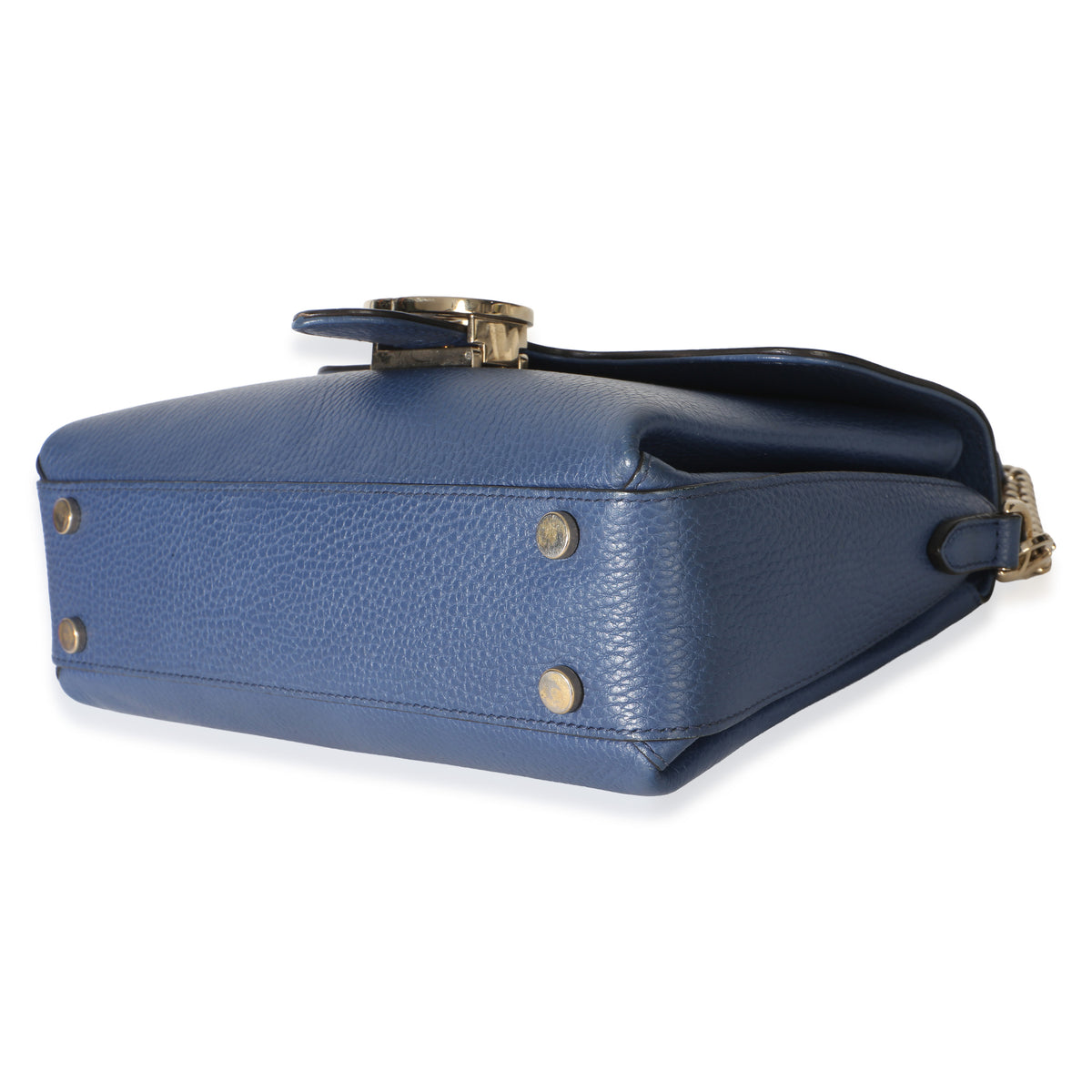Gucci Blue Dollar Calfskin Interlocking GG Top Handle Bag Handbag 6