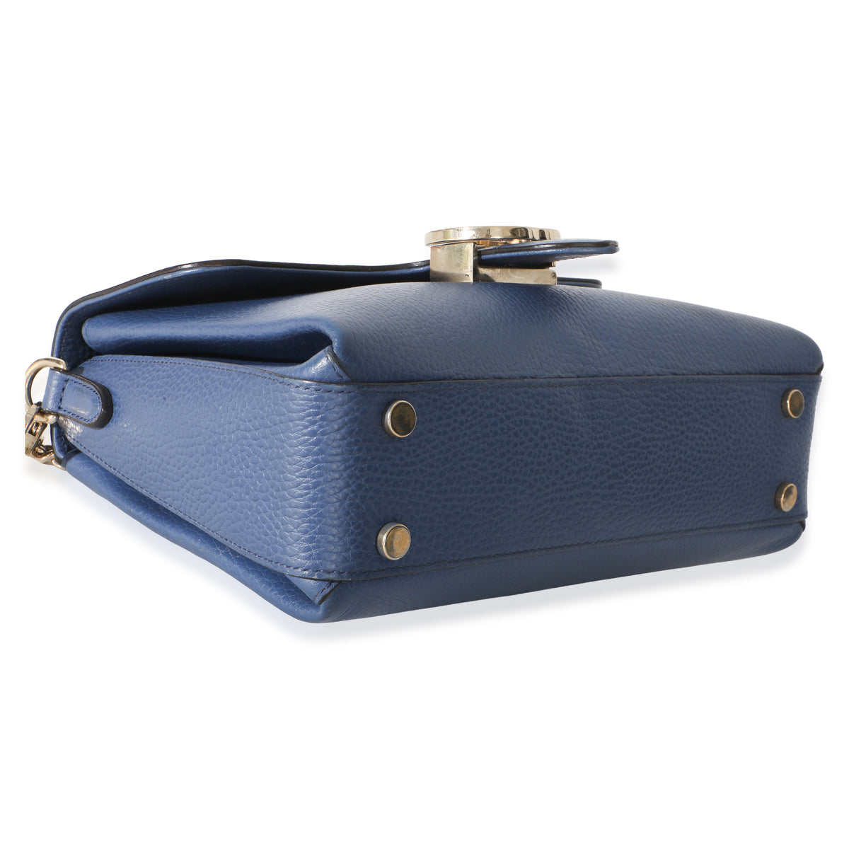 Gucci Blue Dollar Calfskin Interlocking GG Top Handle Bag Handbag 7