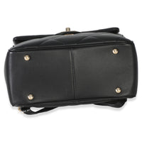 Chanel Black Quilted Lambskin CC Easy Carry Backpack Handbag 6