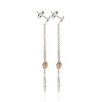 Hermès Rose Gold & Sterling Silver  Ex Libris Drop Earrings 3