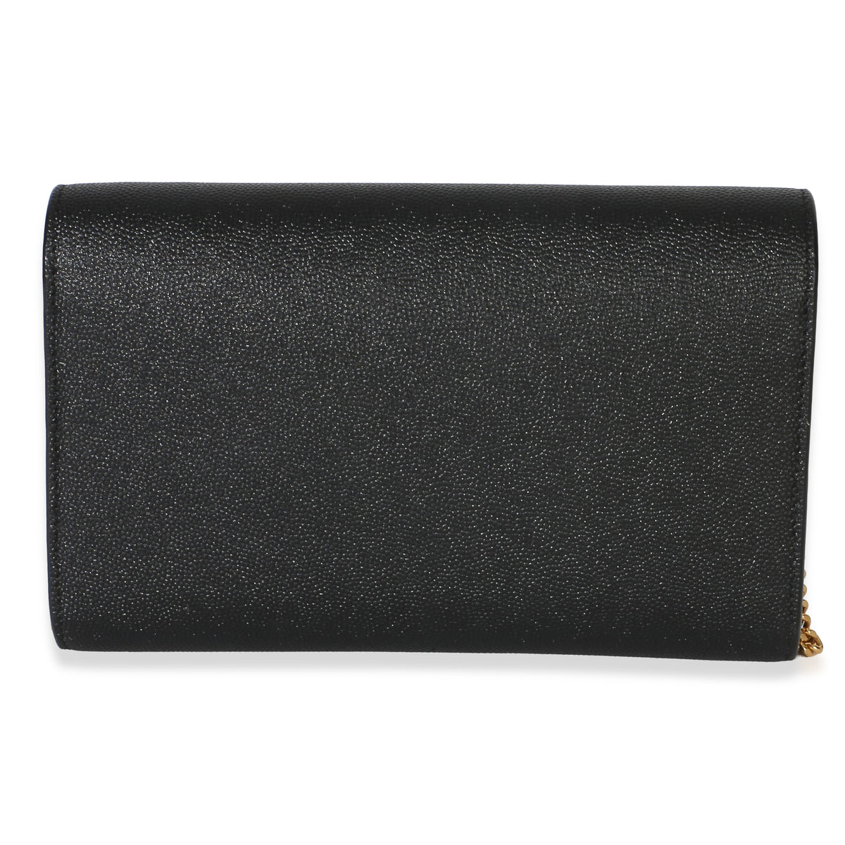 Saint Laurent Black Grain de Poudre Uptown Chain Wallet Handbag 4