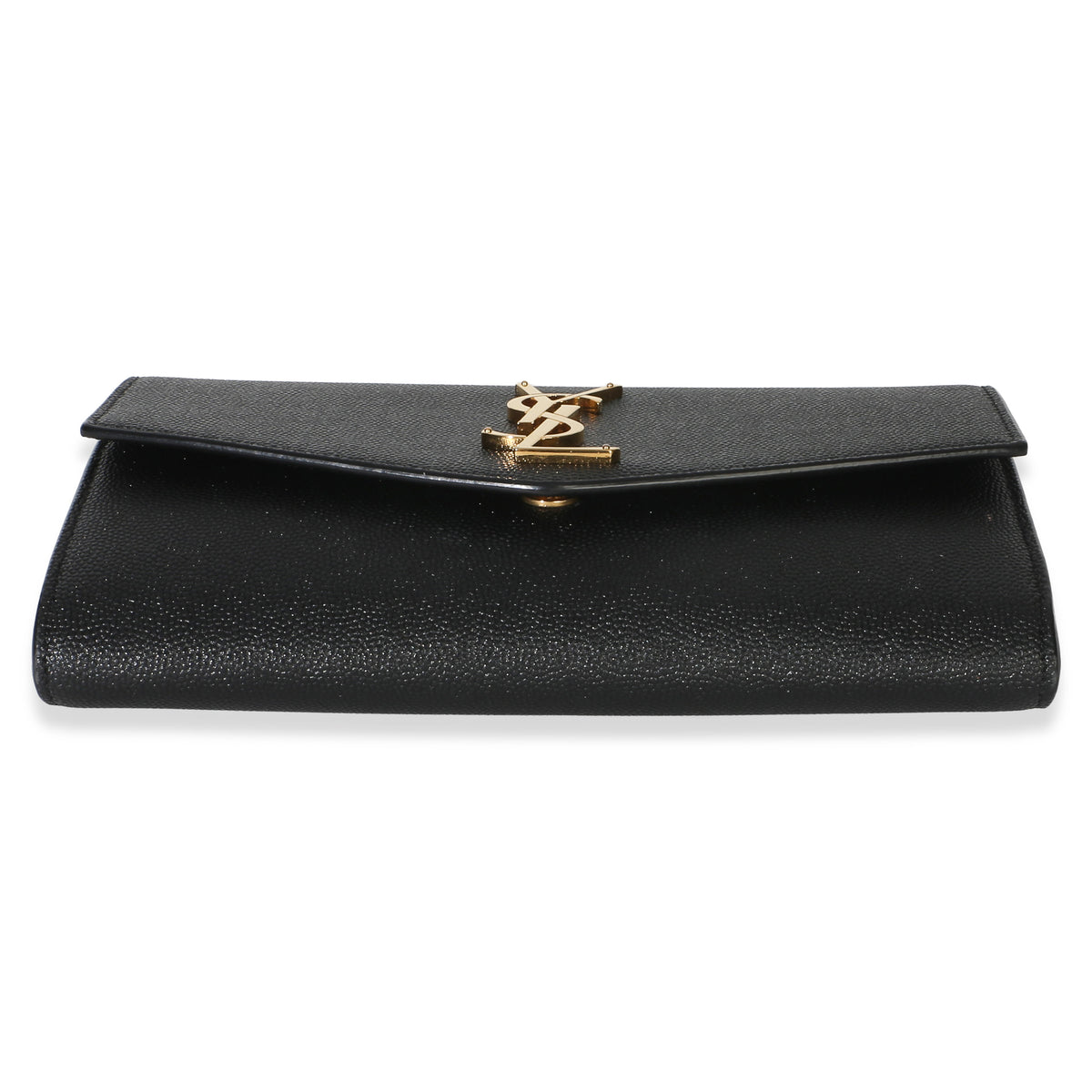Saint Laurent Black Grain de Poudre Uptown Chain Wallet Handbag 5