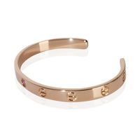 Cartier Rose Gold Pink Sapphire Love Cuff Bracelet 2