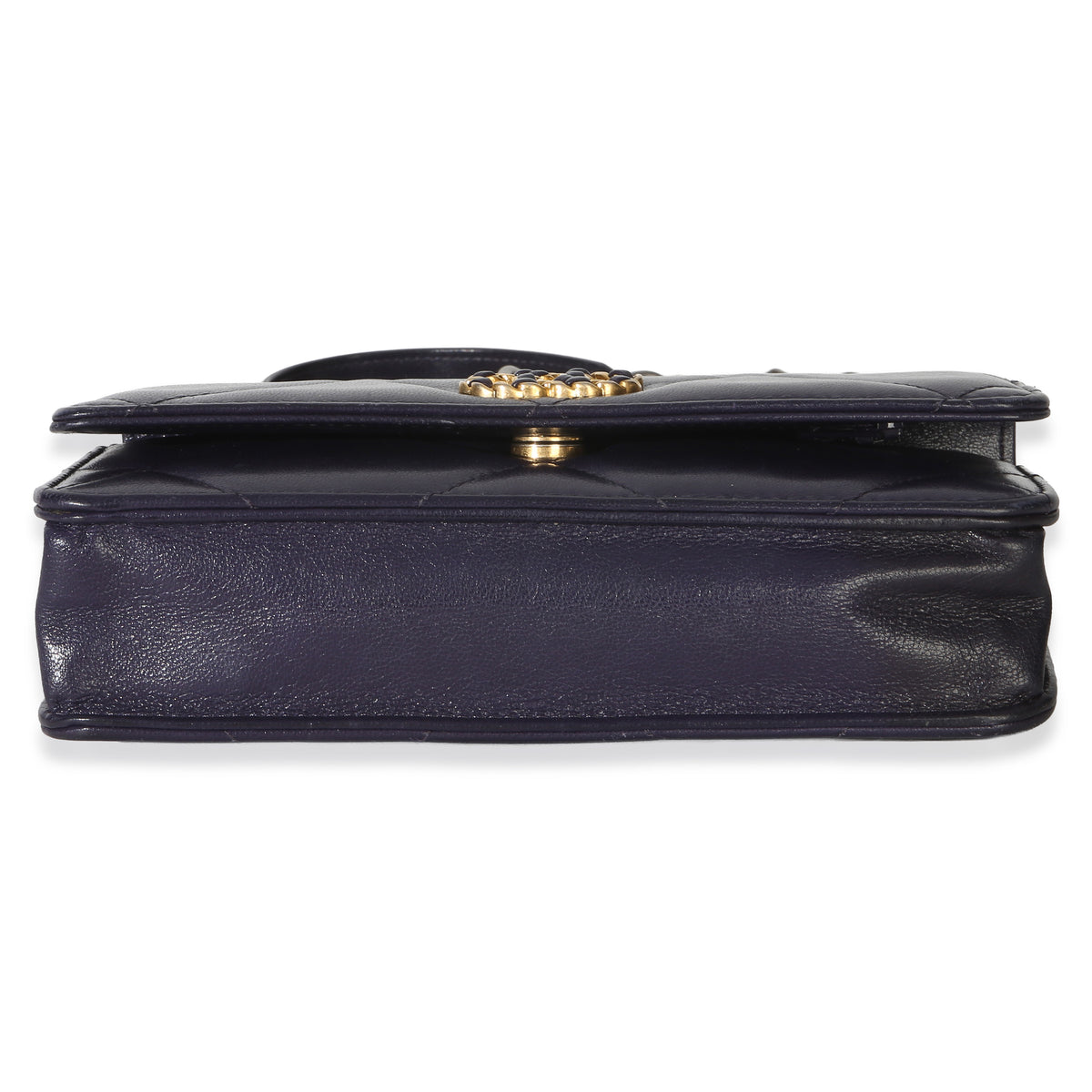 Chanel Purple Quilted Lambskin  19 Wallet On Chain Handbag 5