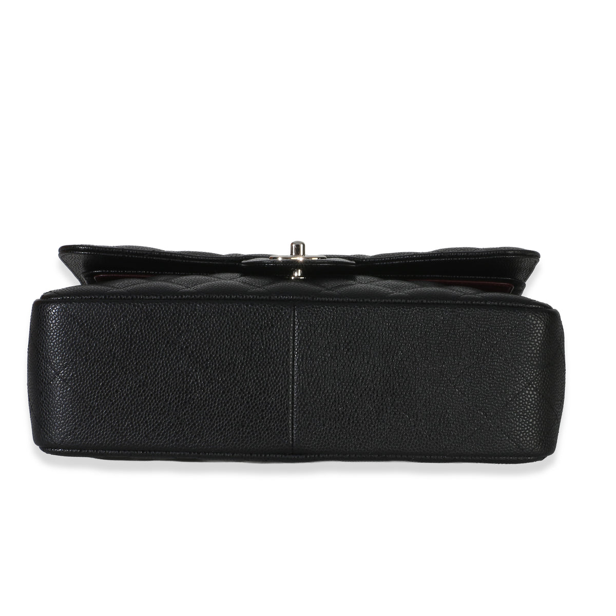 Chanel Black Quilted Caviar Jumbo Double Flap Handbag Handbag 5