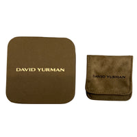 David Yurman Yellow Gold Diamond Stax Faceted Huggie Earrings box