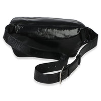 Saint Laurent Black Calfskin Lizard Embossed Monogram Belt Bag Handbag 4
