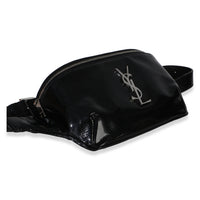 Saint Laurent Black Calfskin Lizard Embossed Monogram Belt Bag Handbag 7