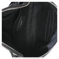 Saint Laurent Black Calfskin Lizard Embossed Monogram Belt Bag Handbag 8