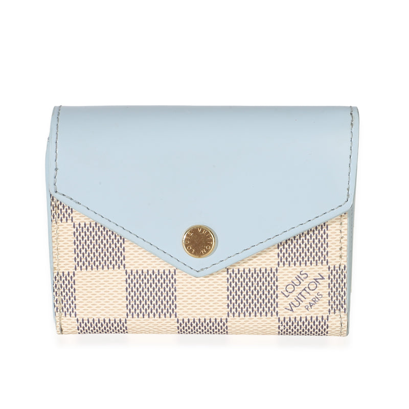 Louis Vuitton Light Blue Damier Azur Zoe Wallet Wallet id