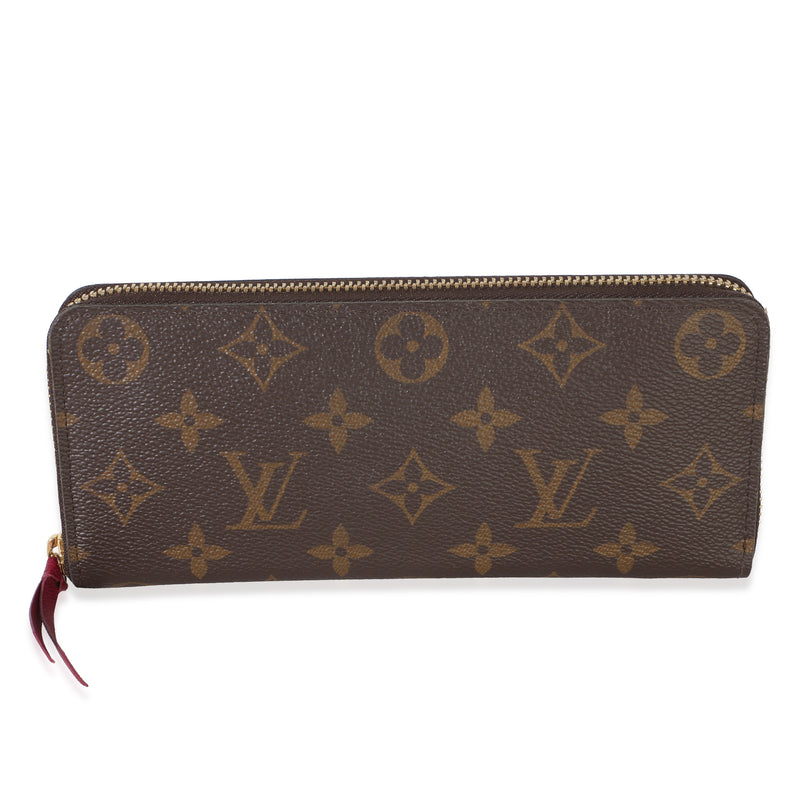Louis Vuitton Fuschia Monogram Canvas Clemence Wallet Wallet id