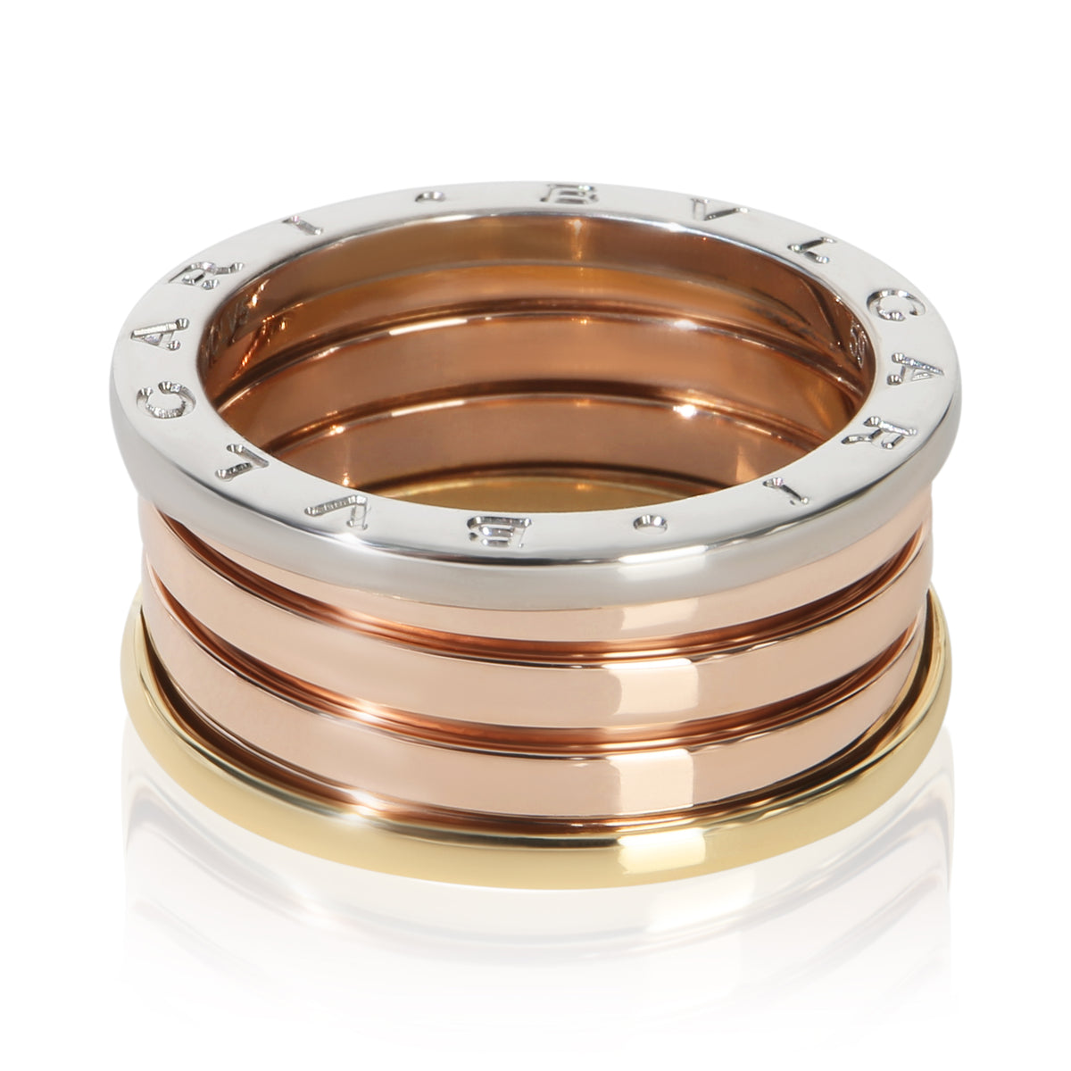 BVLGARI 3 Tone Gold  B.zero1 Ring 3