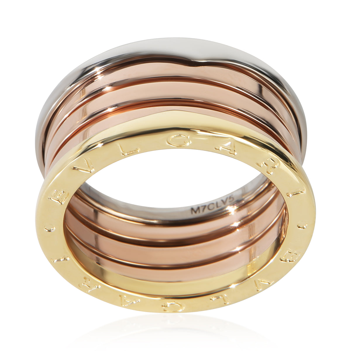BVLGARI 3 Tone Gold  B.zero1 Ring 4