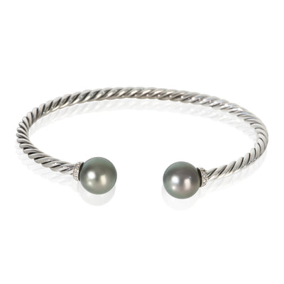 David Yurman Sterling Silver Diamond Solari Bracelet fv