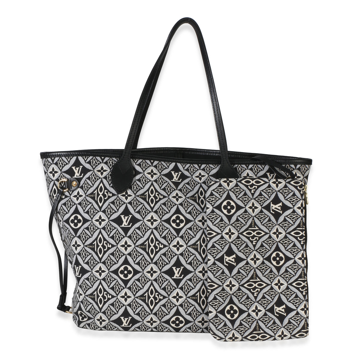 Louis Vuitton Black Since 1854 Jacquard Neverfull MM Handbag id