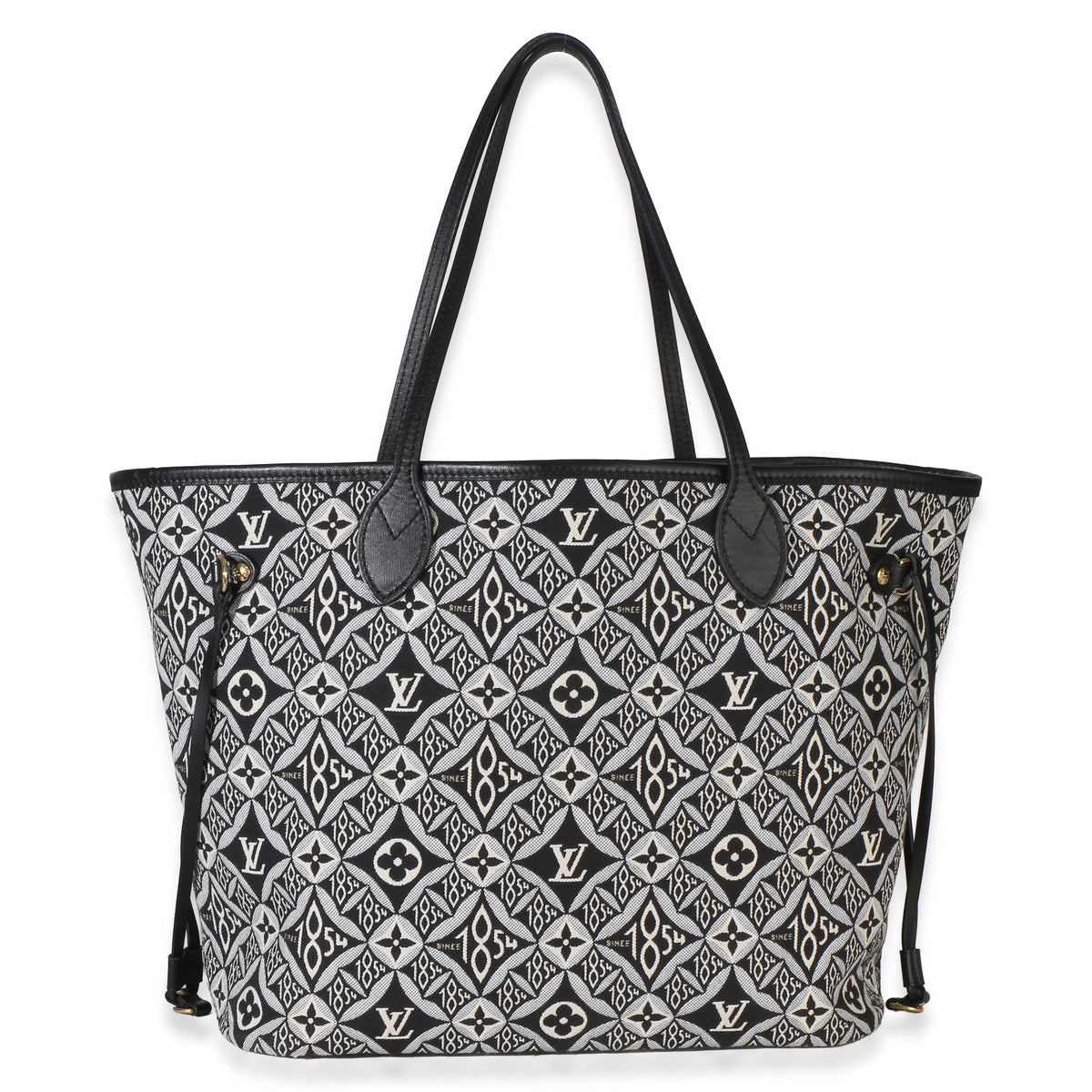 Louis Vuitton Black Since 1854 Jacquard Neverfull MM Handbag 4