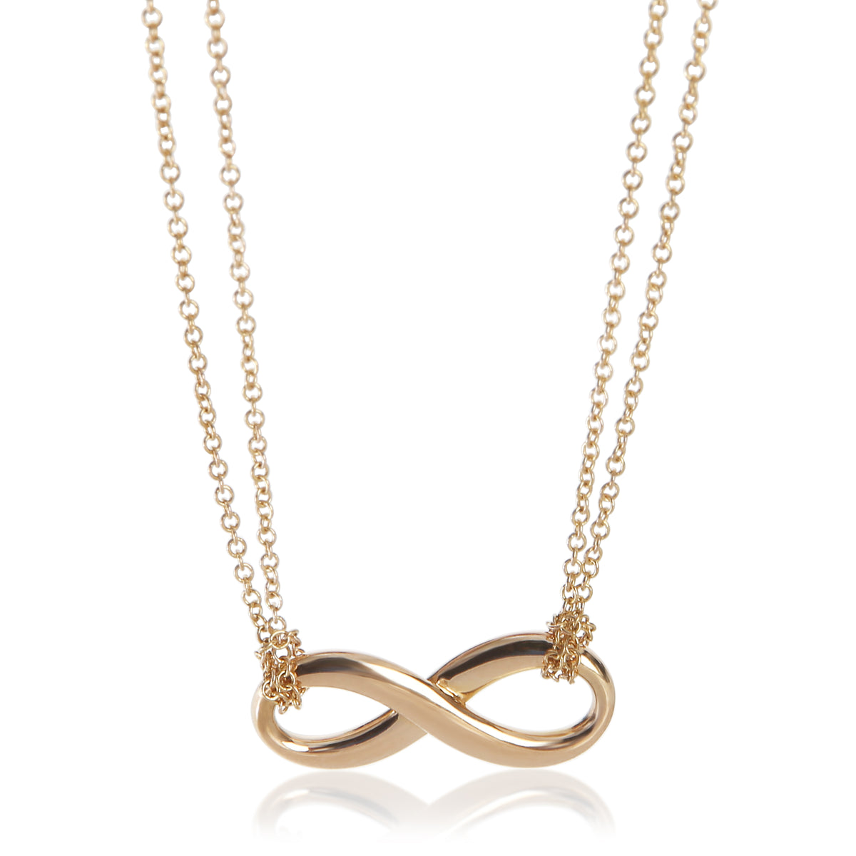Tiffany & Co. Rose Gold  Infinity Necklace fv
