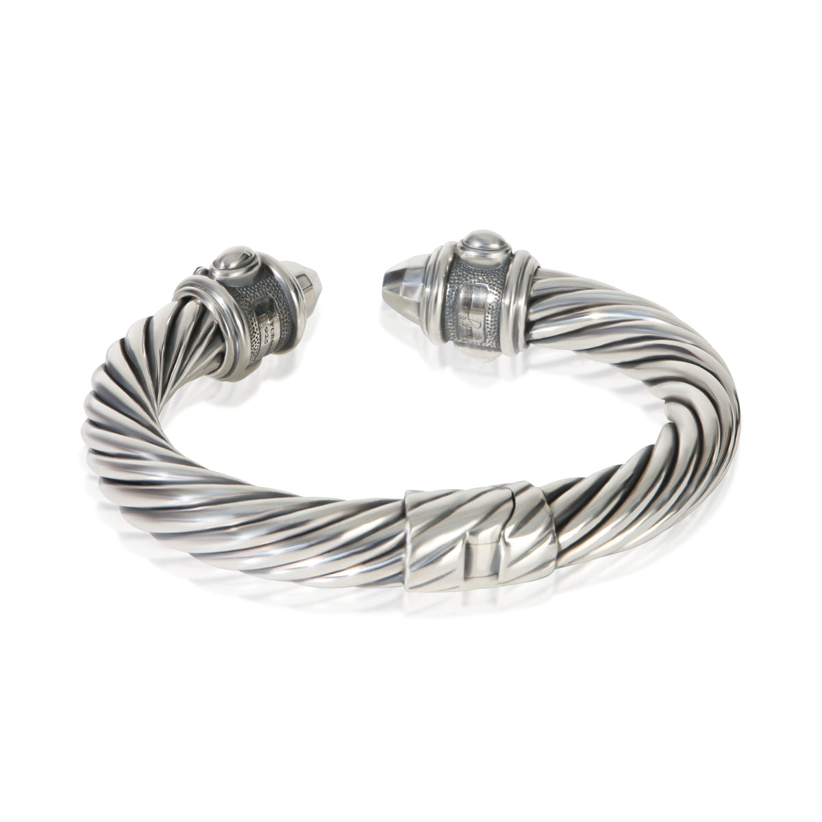 David Yurman Sterling Silver  Hinged Renaissance Bracelet 3