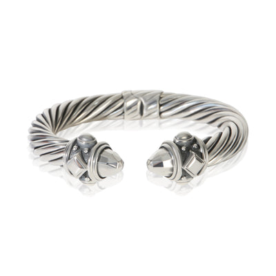 David Yurman Sterling Silver  Hinged Renaissance Bracelet fv