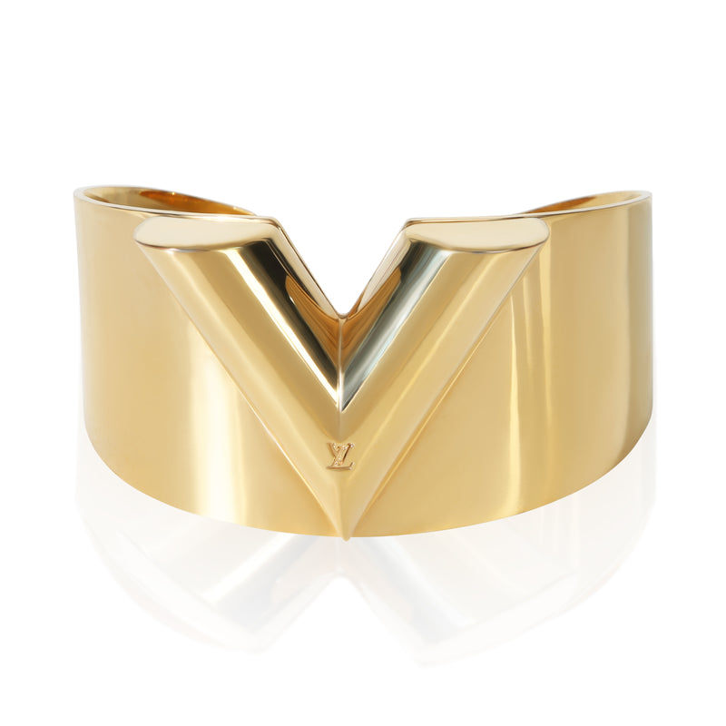 Louis Vuitton Gold Plated  Essential V Bracelet fv