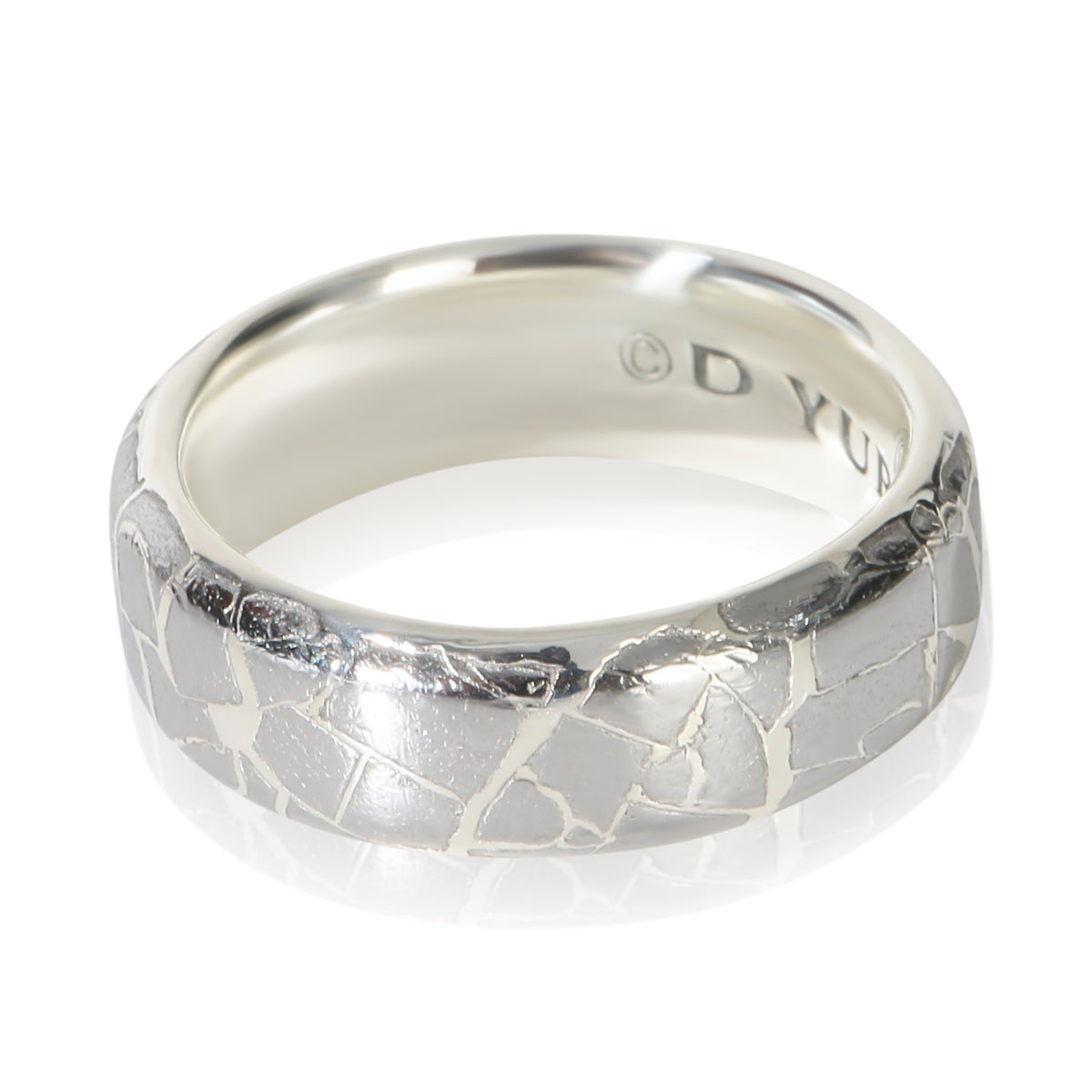 David Yurman Sterling Silver  Streamline Meteorite Band 2