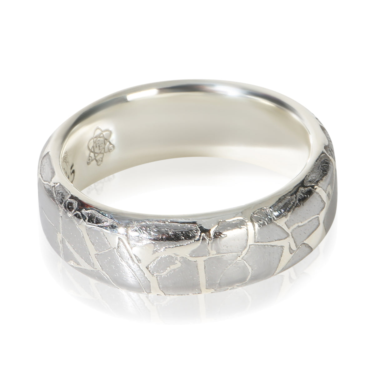 David Yurman Sterling Silver  Streamline Meteorite Band 3