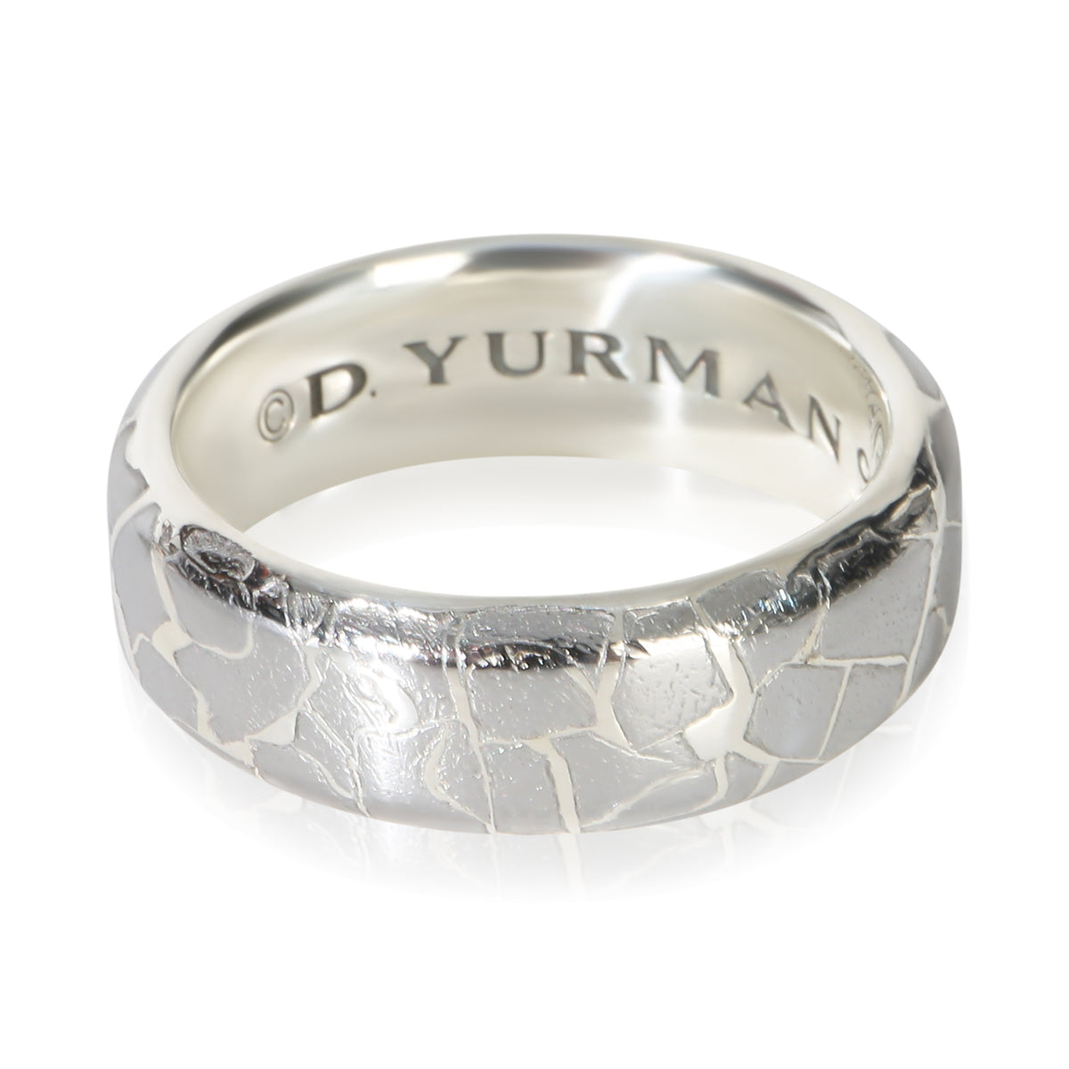 David Yurman Sterling Silver  Streamline Meteorite Band fv