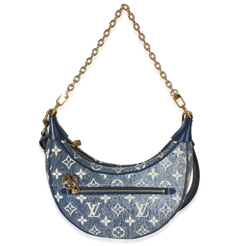 Louis Vuitton Bleu Monogram Jacquard Denim Loop Handbag id