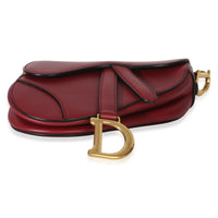 Christian Dior Red Smooth Calfskin Mini Saddle Bag Handbag 5