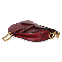 Christian Dior Red Smooth Calfskin Mini Saddle Bag Handbag 6