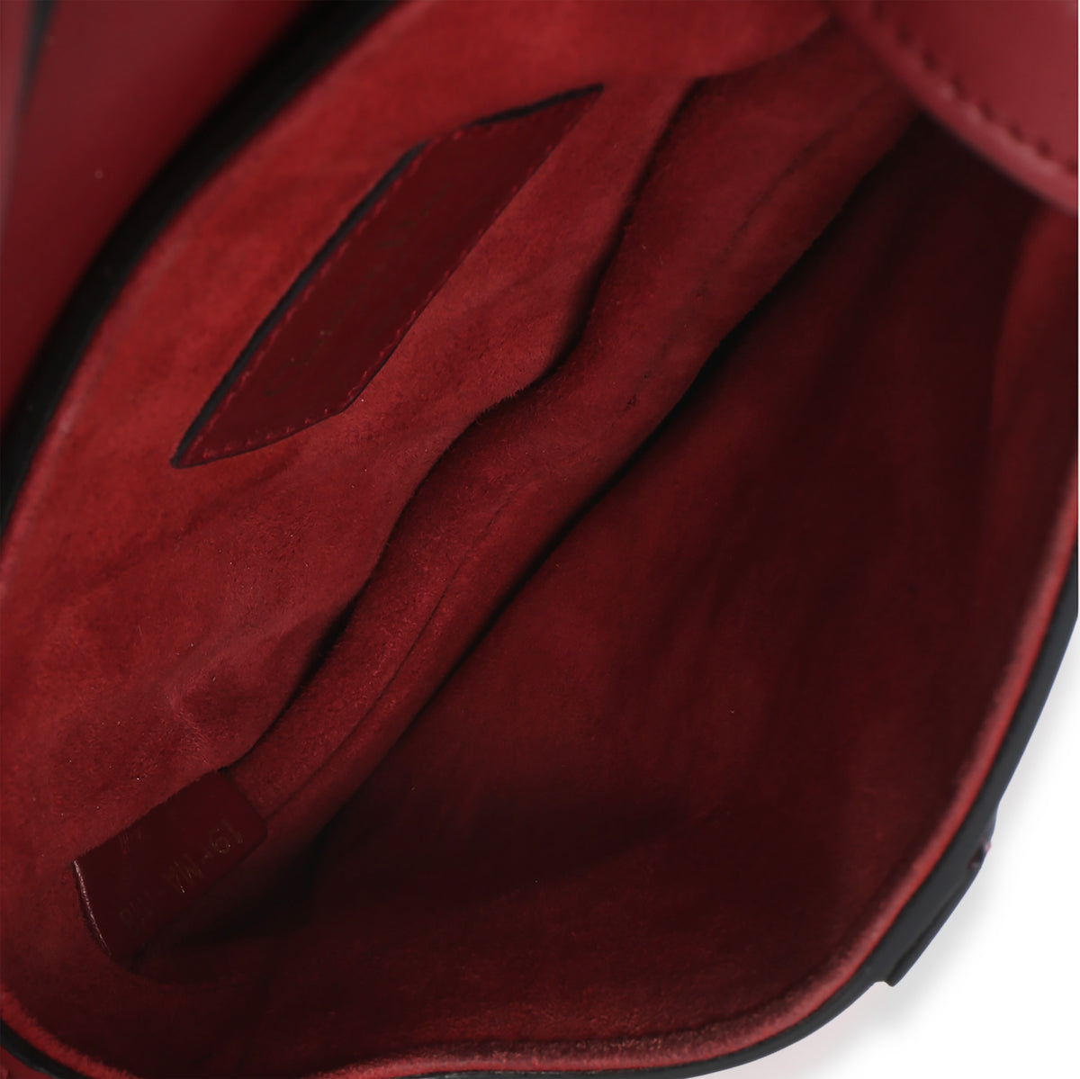 Christian Dior Red Smooth Calfskin Mini Saddle Bag Handbag 8