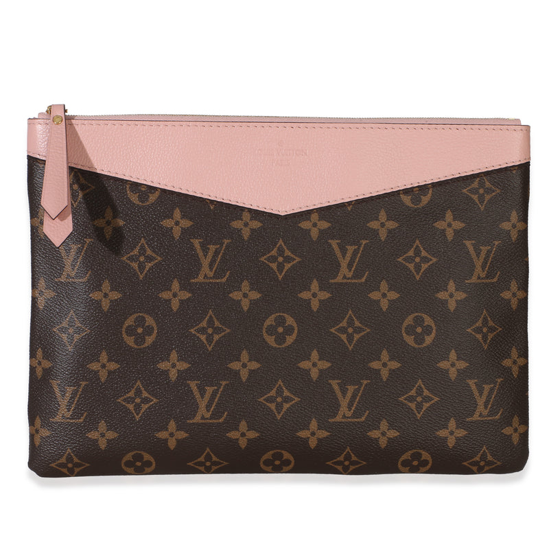 Louis Vuitton Rose Poudre Monogram Canvas Daily Pouch Handbag id