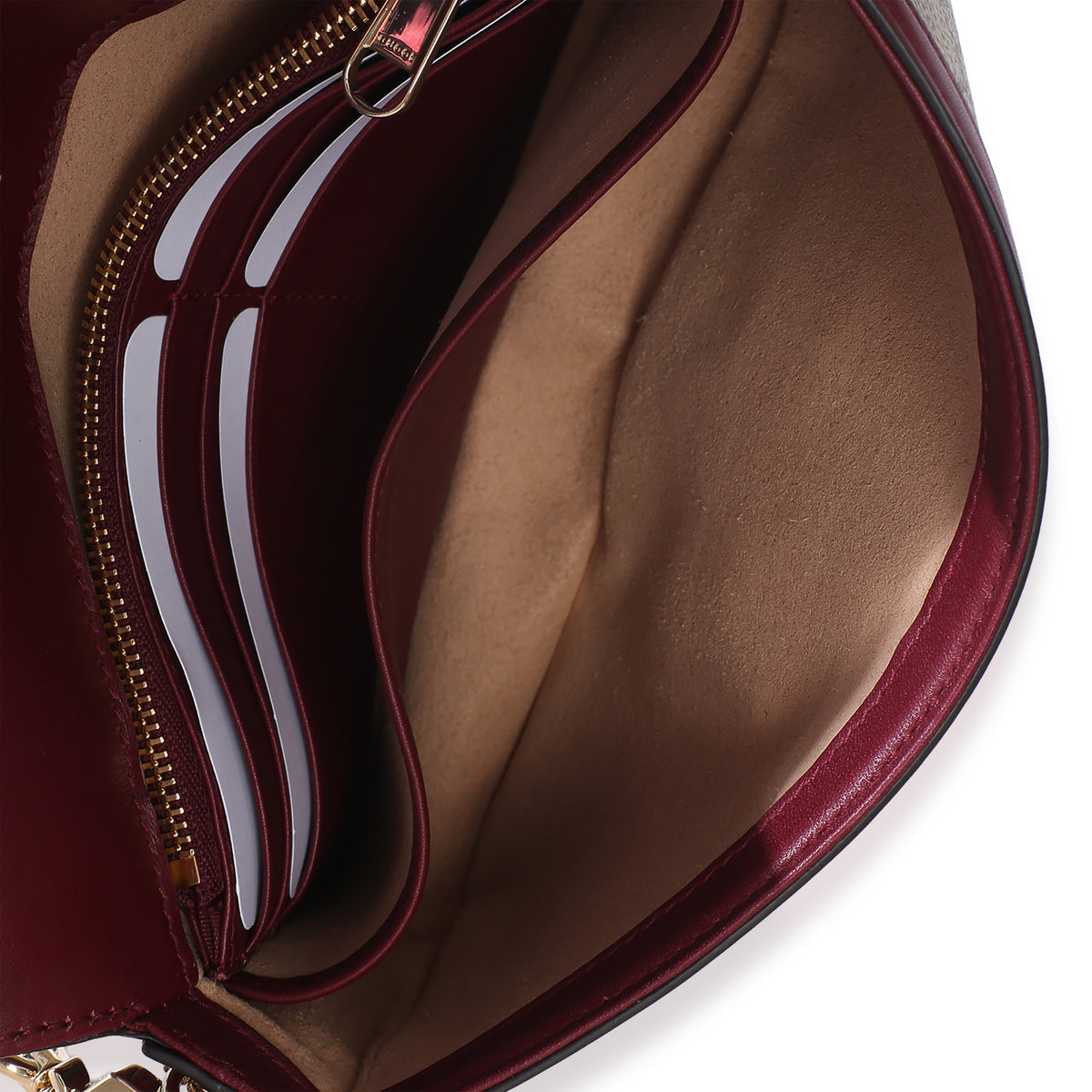 Gucci Red Beige Calfskin GG Supreme Soft Horsebit Small Shoulder Bag Handbag 8