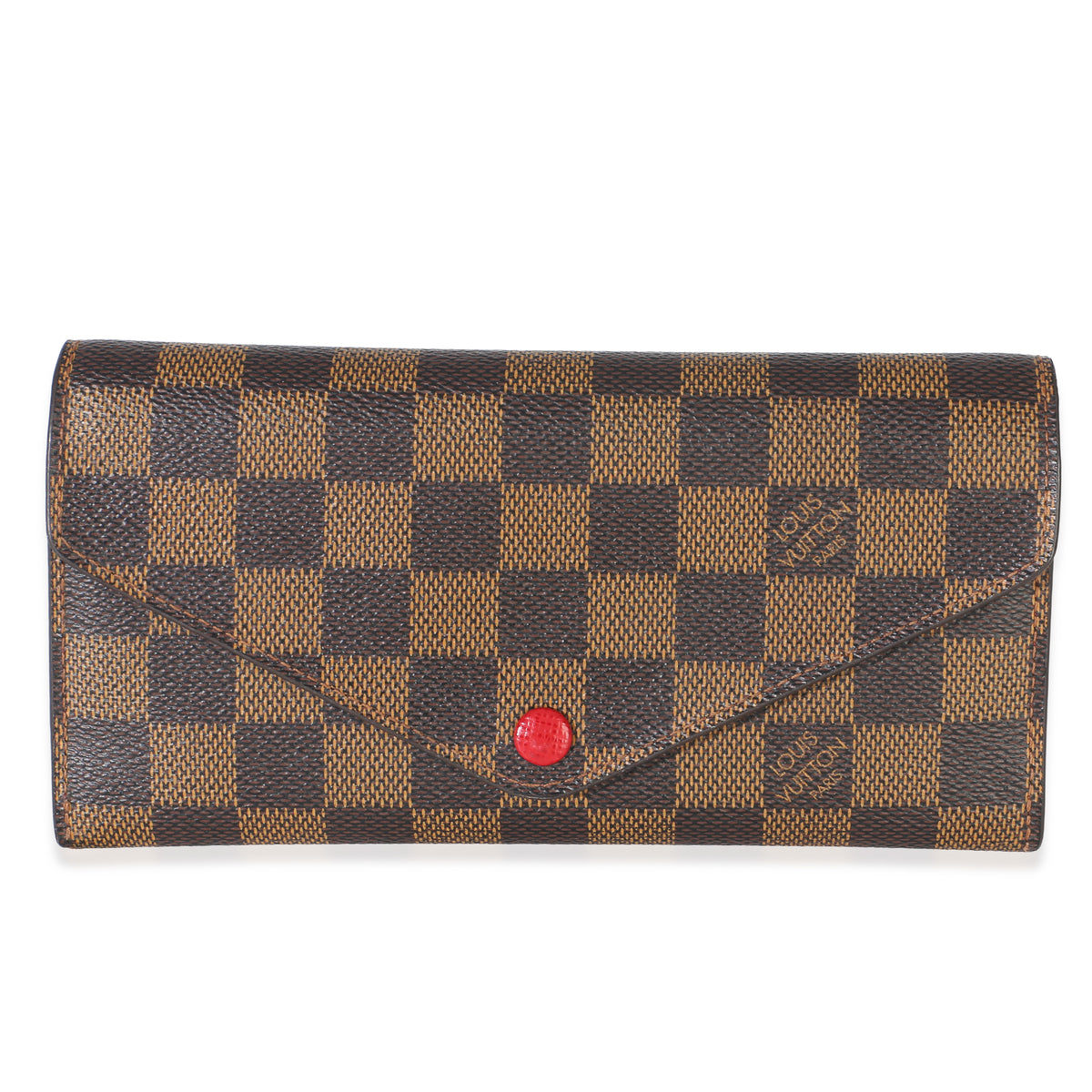 Louis Vuitton Red Damier Ebene Canvas Josephine Wallet Wallet id