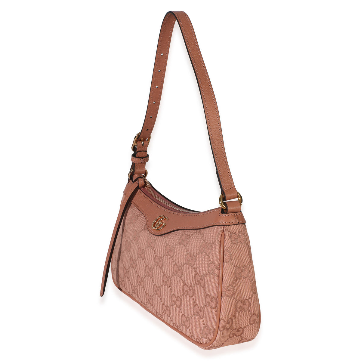 Gucci Light Pink GG Canvas Small Ophidia Shoulder Bag Handbag 2