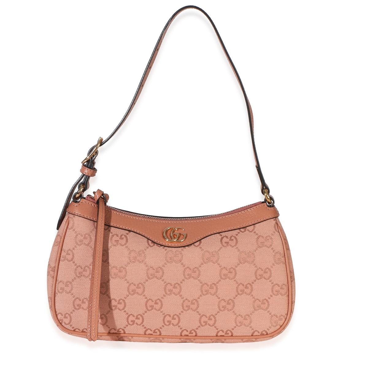 Gucci Light Pink GG Canvas Small Ophidia Shoulder Bag Handbag id