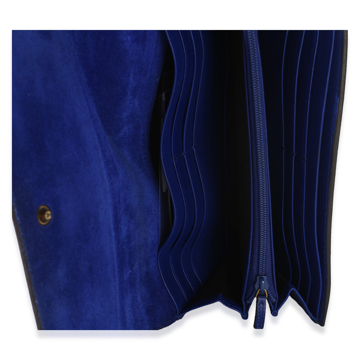 Gucci Blue Patent Small Horsebit Clutch Handbag 8