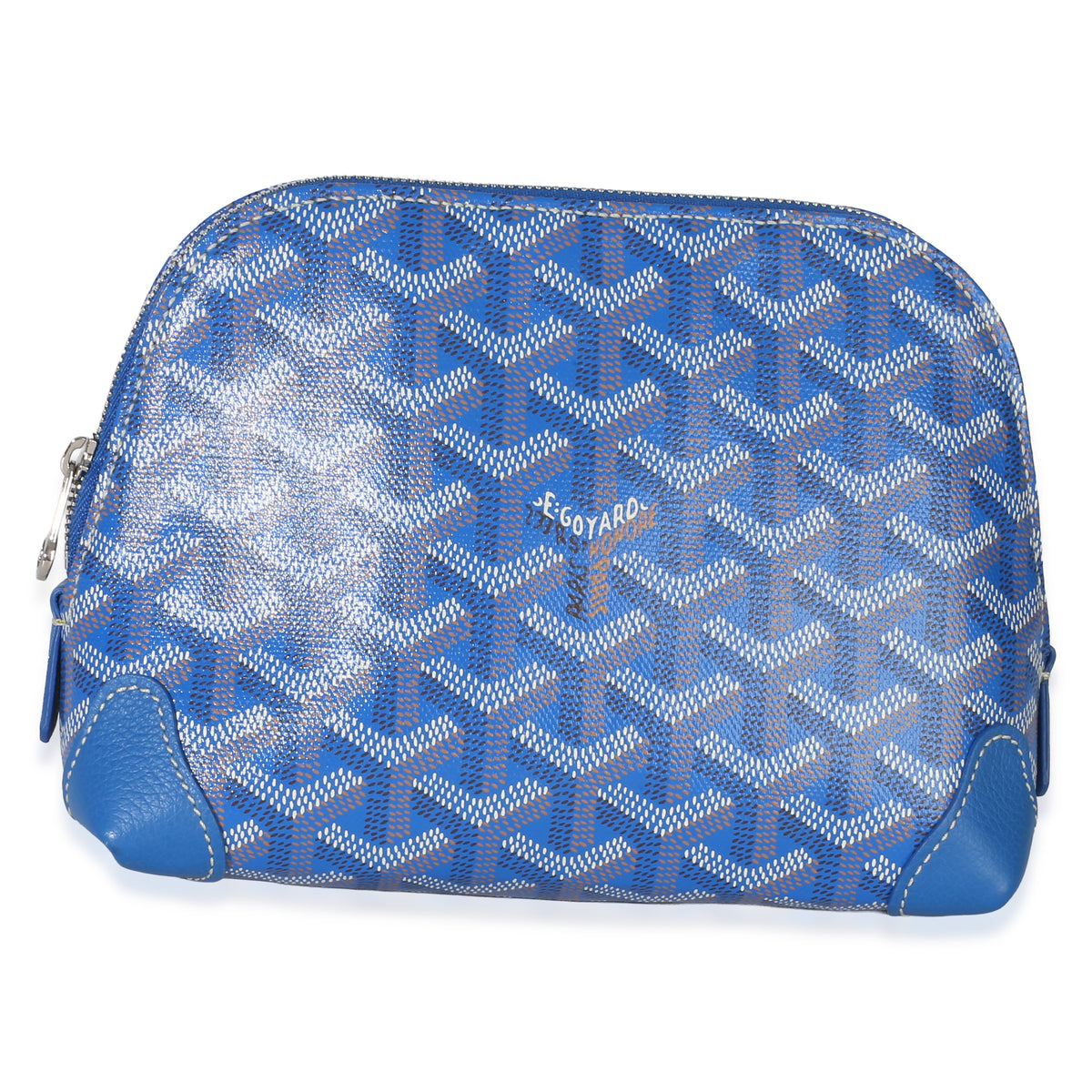 Goyard Blue ine Canvas Vendome Cosmetic Pouch Handbag 2