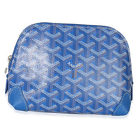 Goyard Blue ine Canvas Vendome Cosmetic Pouch Handbag 2