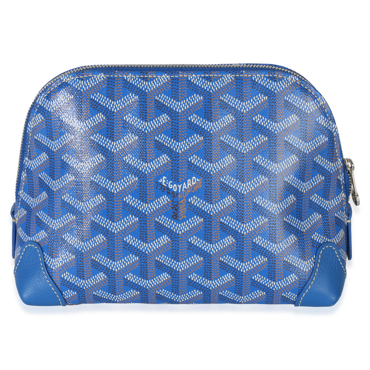 Goyard Blue ine Canvas Vendome Cosmetic Pouch Handbag 5