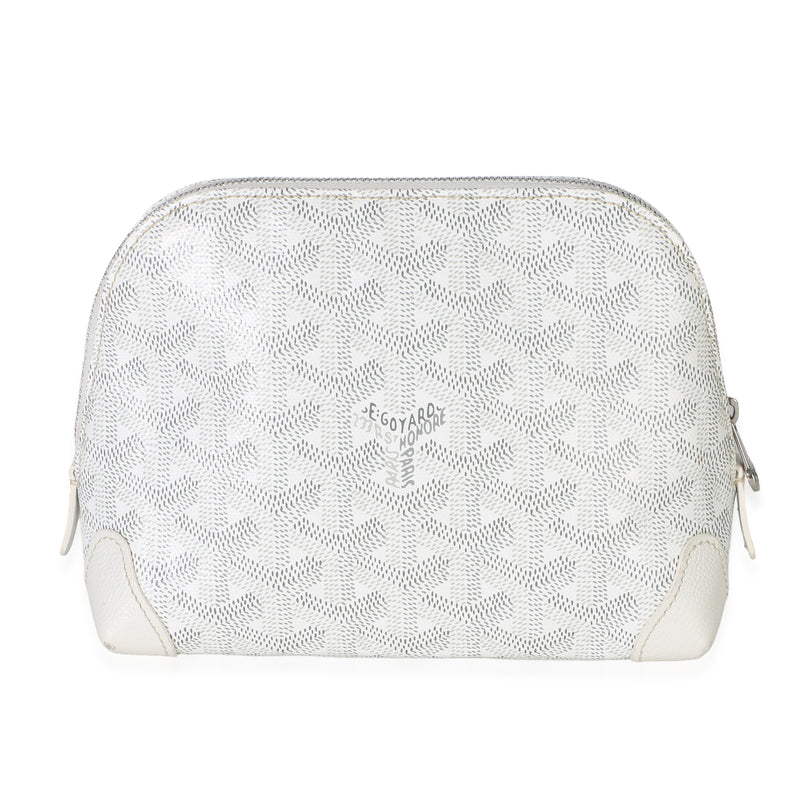 Goyard White ine Canvas Vendome Cosmetic Pouch Handbag id