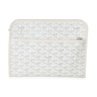 Goyard White ine Canvas Jouvence Toiletry MM Handbag id