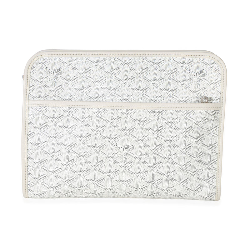 Goyard White ine Canvas Jouvence Toiletry MM Handbag id