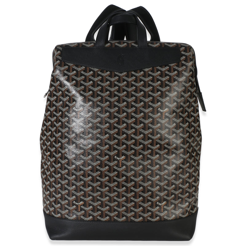 Goyard Black ine Canvas Calfskin Cisalpin Backpack Handbag id