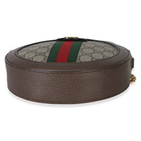 Gucci Beige GG Supreme Canvas Mini Ophidia Round Shoulder Bag Handbag 5