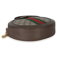 Gucci Beige GG Supreme Canvas Mini Ophidia Round Shoulder Bag Handbag 7