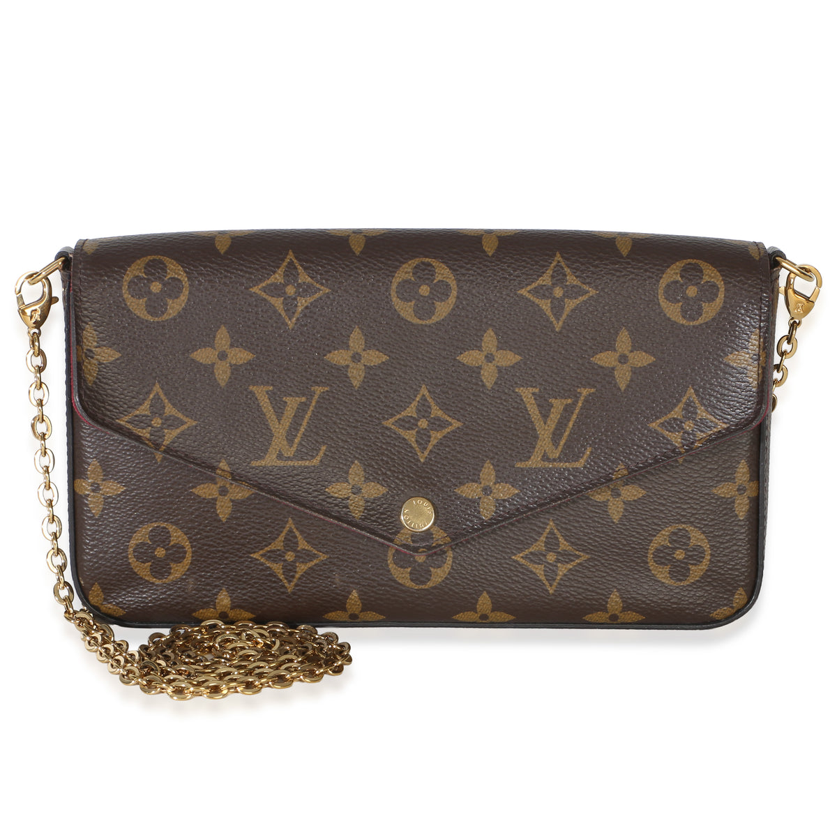 Louis Vuitton Fuchsia Monogram Canvas Felicie Pochette Handbag fv