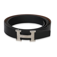 Hermès Black Gold Box Togo 38mm Reversible Constance Belt 80/32 PHW fv