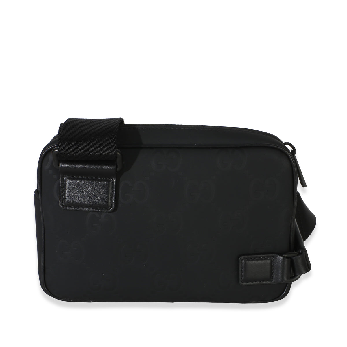 Gucci Black Rubber GG Effect Mini Slingbag Handbag 4
