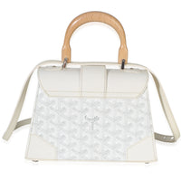 Goyard White ine Canvas Structure Mini Saigon Top Handle Handbag 3